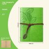 Creative Notebook Stationery One Leaf Zhiqiu Travel Diary Book Loose Leaf Vintage Leaves One Piece - Image 8