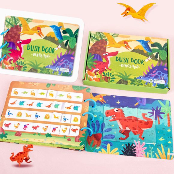 Children's Early Education Educational Velcro Hand Tear Pull Book Baby Quiet Paste Book Toy - Image 7