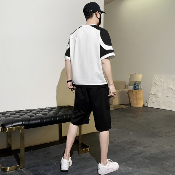 Summer Short-sleeved T-shirt Men's Casual Suit - Image 6