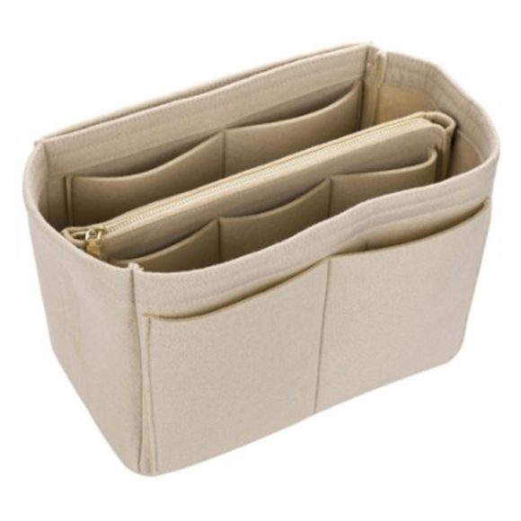Multifunctional Felt Storage Bag Felt Bag Middle Bag Large Capacity Ladies Toiletry Bag - Image 2