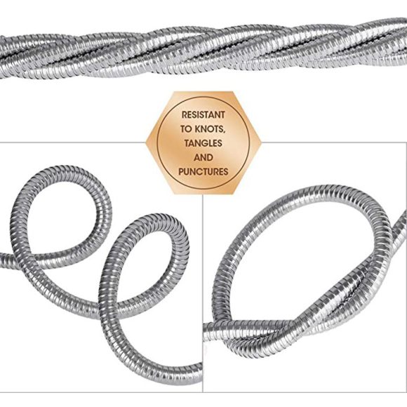 Stainless Steel Garden Hose With Brass Garden Hose Nozzle - Image 2