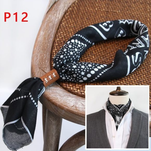 All-matching Men's Scarf Thin Youth Silk Scarf - Image 3