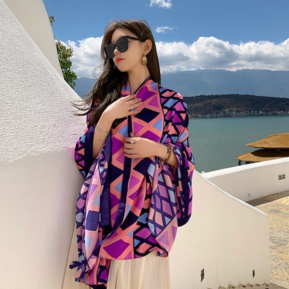 Sanya Seaside Holiday Shawl Scarf Scarf Women's Summer Travel - Image 5