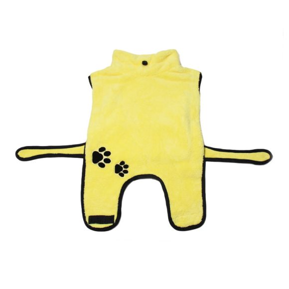 Soft And Absorbent Pet Embroidered Bathrobe Coral Fleece Pajamas - Image 4