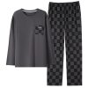 New Cotton Long Sleeve Full Cotton Casual Homewear Suit - Image 6