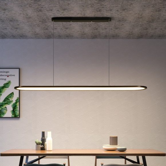 Modern Simple Creative Strip Bar Led Office Lighting Restaurant Chandelier - Image 8