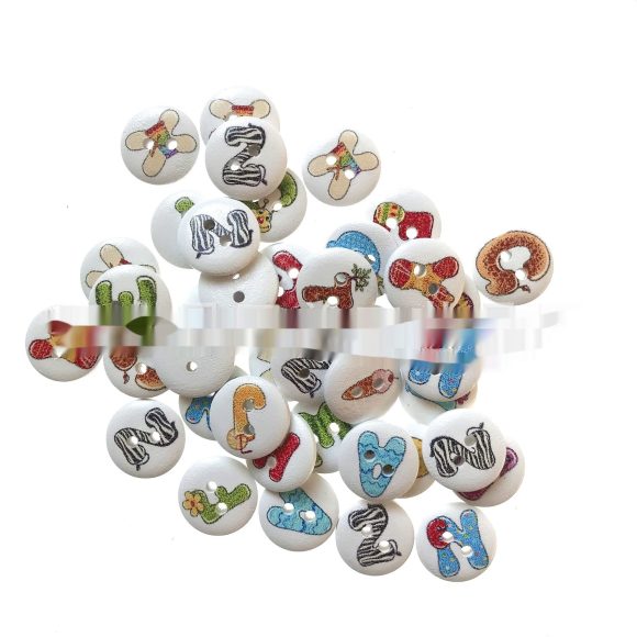 English Alphabet Early Education Wooden Button - Image 6