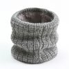 Twist Wide Striped Fleece-lined Knitting Scarf For Men - Image 8