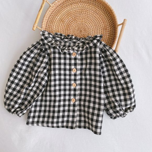 Baby Romper 0-2 Years Old Baby Clothes Baby Girl Foreign Style Pleated Lotus Leaf Sling Climber - Image 3