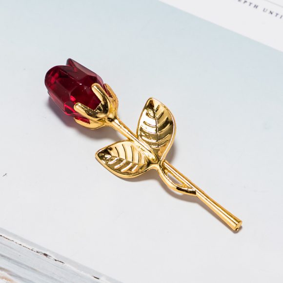 Crystal Golden Rose Flower Valentine's Day Gift - Image 4