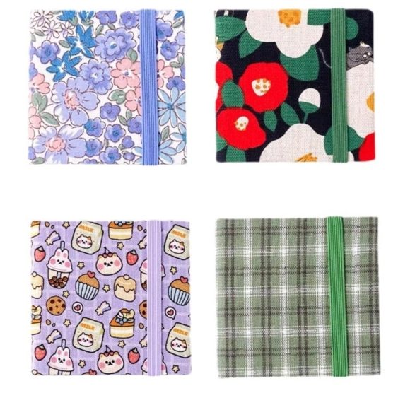 Fabric Watercolor Notebook Art Student Painting Square Portable - Image 5