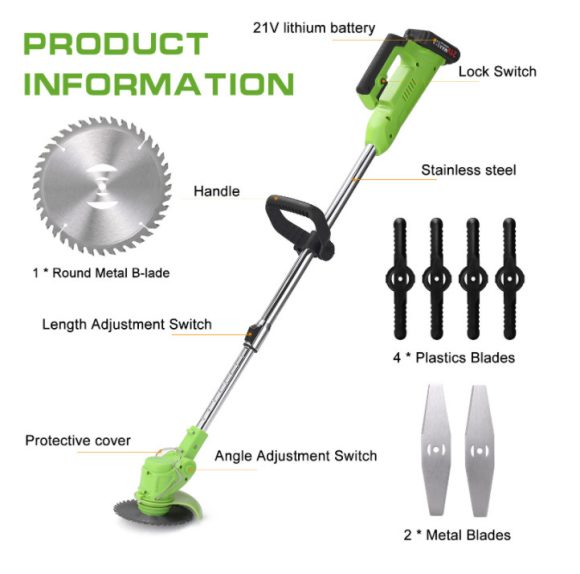 Cordless Electric Lawn Mower Garden Tool - Image 8