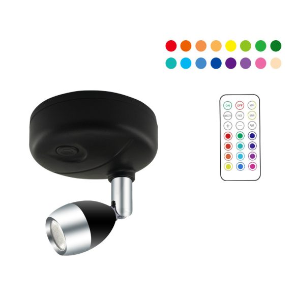 LED Wireless Rgb Remote Control Cabinet Spot Light Angle Adjustable - Image 2