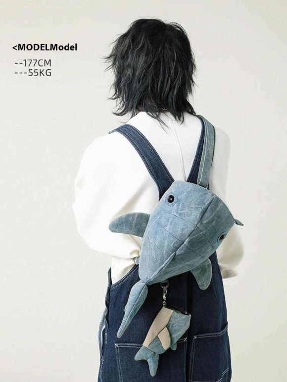 Shark Bag Tie-dyed Crossbody Bag - Image 3