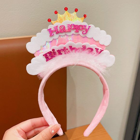 New Cute Children's Headband Princess Birthday Photo Decoration Accessories - Image 7