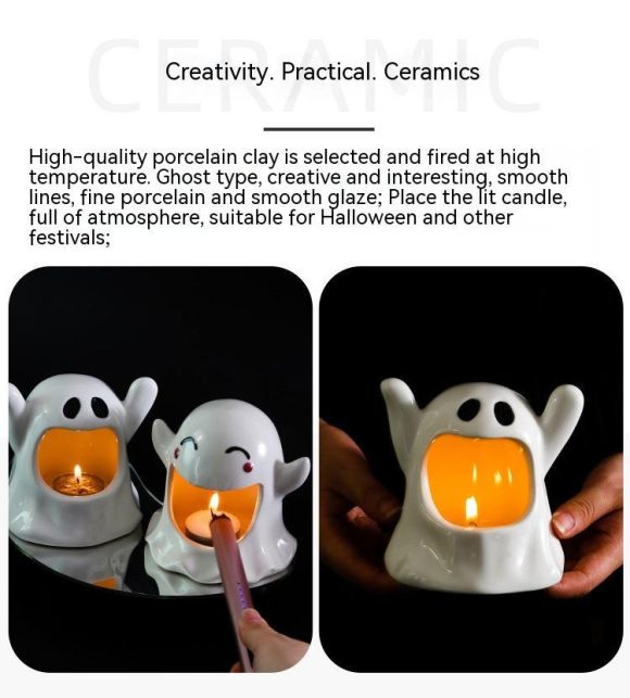 Special Halloween Ghost Festival Ceramic Craft Ornaments - Image 10