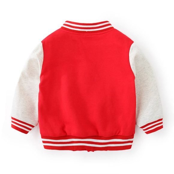 Children's Cardigan Jacket Baseball Sweater Set - Image 2