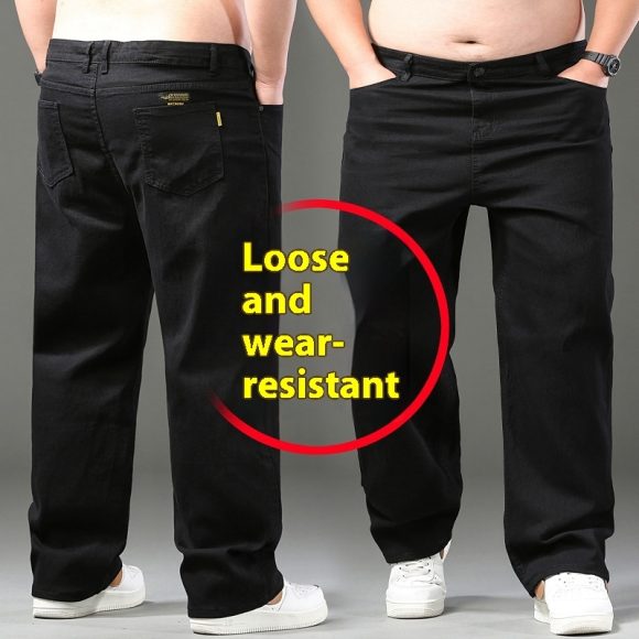 Straight Loose Plus Size Fatty Fat Brother XL Size Men's Clothing Wide Leg Daddy Pants - Image 3