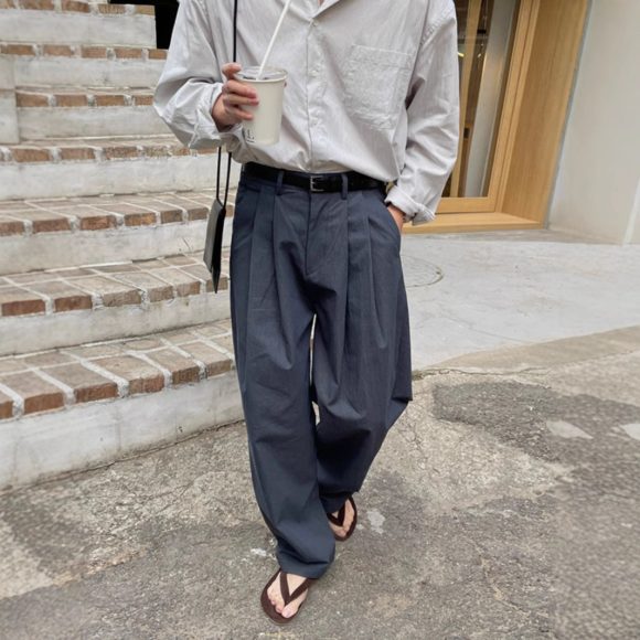 Wide-leg Suit Pants Men's Mopping Casual Pants - Image 4
