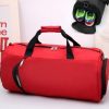 Fitness bag men's sports bag basketball training bag football bag portable travel bag cylinder bag shoulder bag waterproof - Image 5