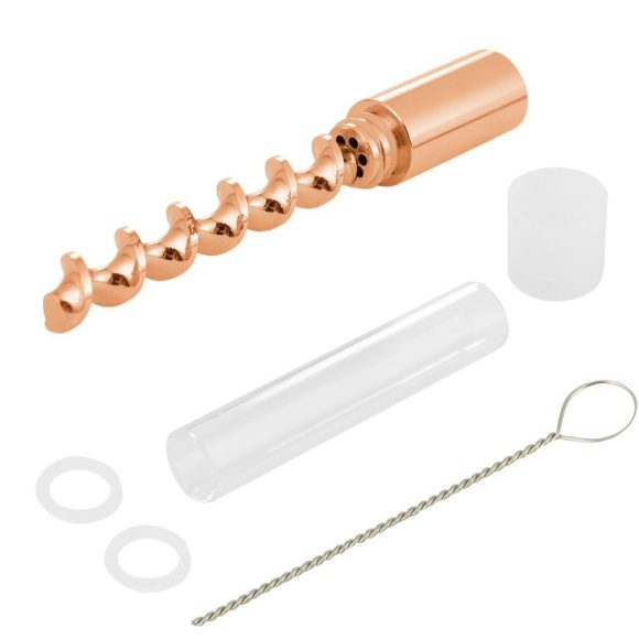 Spiral Pipe Atomizer Pipe Glass Twisty Blunt Dry Herb - Image 4