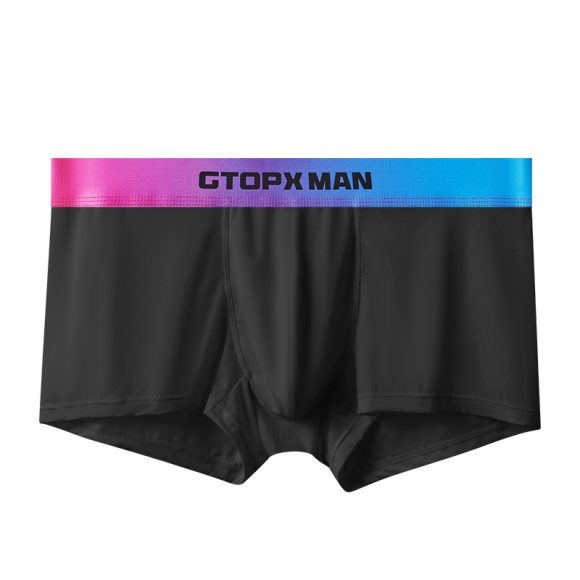 Men's Ice Silk U Convex Low Waist Thin Summer Gradient Boxers - Image 3