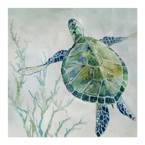 Turtle Canvas Painting Wall Art Poster - Image 6