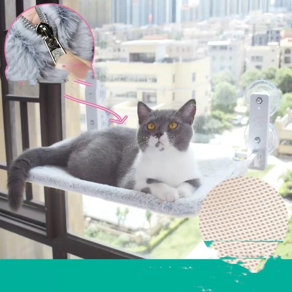 Cat Suction Cup Window Glass Hammock Pet Cat Pets Products - Image 2