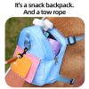 Pet Snack Storage Bag Large-capacity Multifunction Dogs Backpack Adjustable Harness Backpack Suitable Pet Travel Hiking Walking - Image 9
