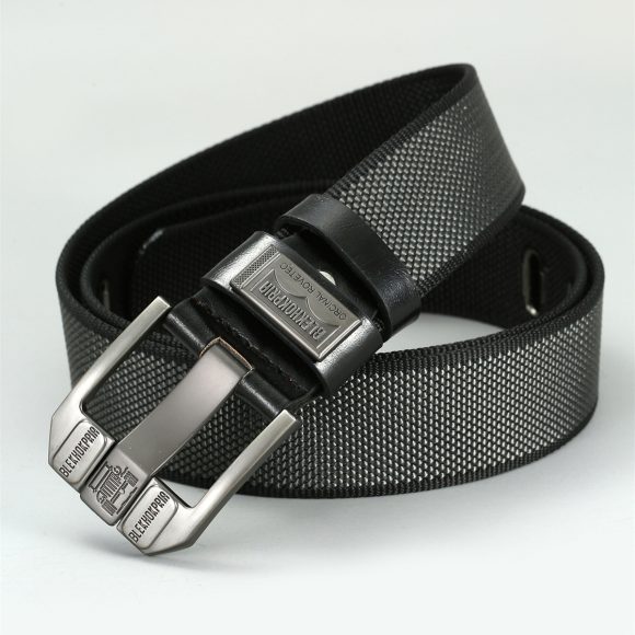 Pin Buckle Canvas Belt Cargo Pants Casual Retro Decorative Belt Fashion Men - Image 9