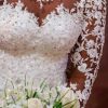 Long Sleeves Mermaid  White Wedding Dress - Image 3