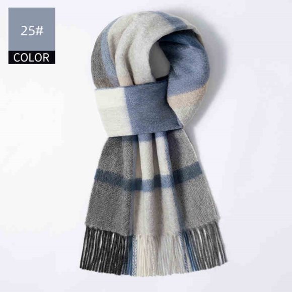 Winter New Men's Cashmere Scarf - Image 10