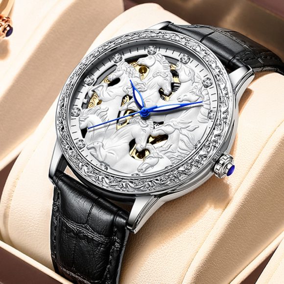 Fashion Hollowed-out Automatic Mechanical Waterproof Watch - Image 4