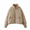 Women's Urban Leisure Versatile Stand Collar Puffer Jacket Coat - Image 4