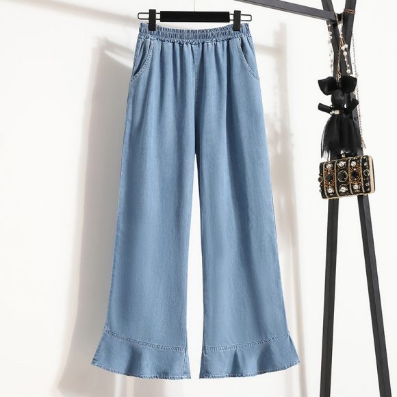 Thin Loose Casual Flared Pants Cropped Trousers - Image 7