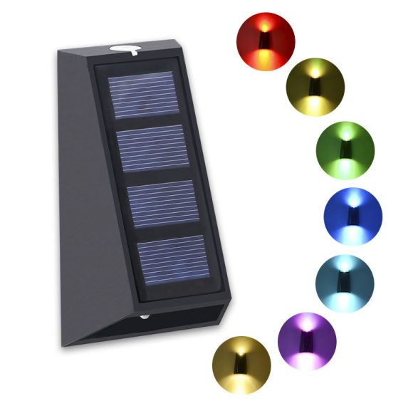 Solar Garden Courtyard Household Waterproof Up And Down Glow Outdoor Decoration Wall Lights - Image 5