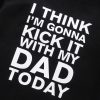 Children's Black Back Letter Cotton Sweater Coat - Image 2