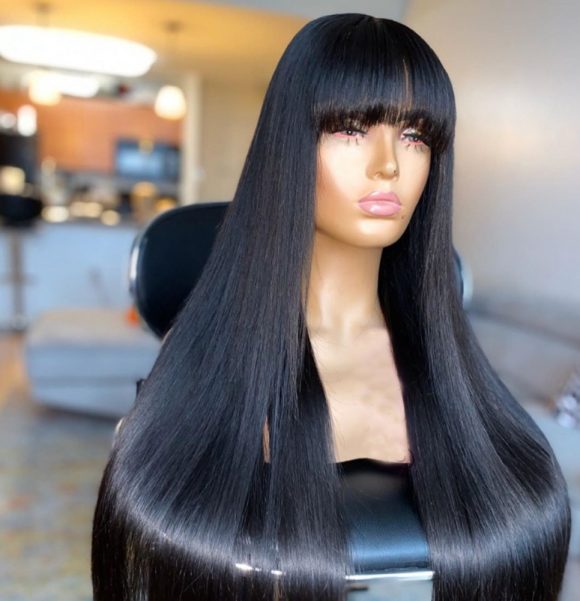 Wig Real Human Hair Straightening Mechanism Headgear - Image 4