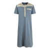 Men's Robe Pocket Contrast Color Middle East Short Sleeve - Image 3