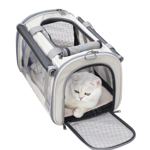 Outdoor Portable Pet Bag Transparent Breathable Foldable Pet Bag - Image 6