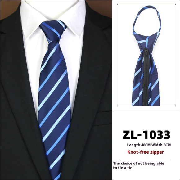 Men's Formal Wear Business Zipper Tie-free - Image 6