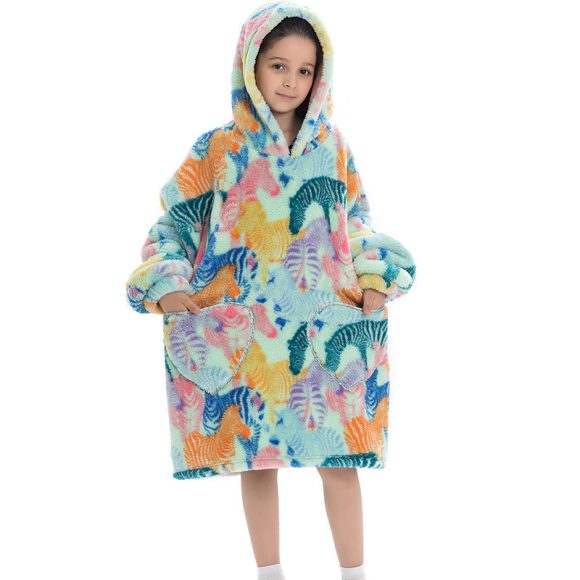 Oversized Thermal Sweatshirt Lazy Sweatshirt Kids - Image 2