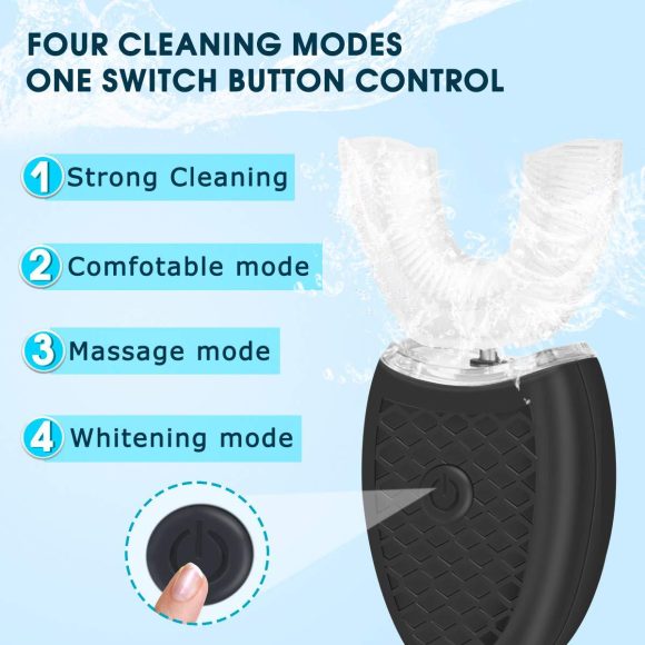 Electric Children's Toothbrush U-shaped Toothbrush Is Suitable For Children And Adults Ipx8 Waterproof - Image 9