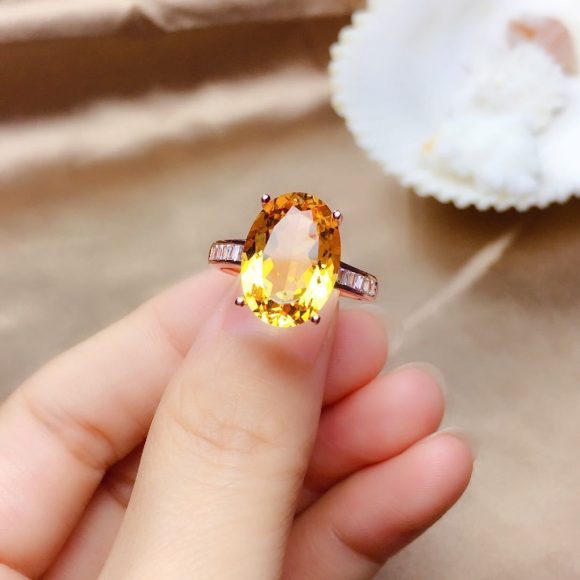 Citrine Suit Female Crystal Clean Sparkle - Image 3