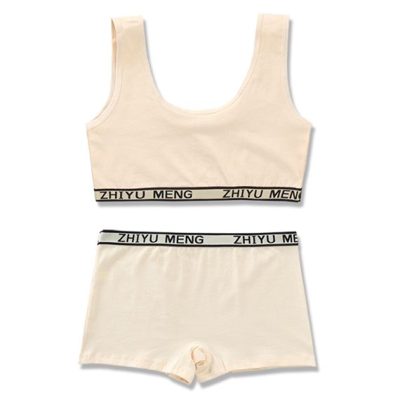 Pure Cotton Solid Color Underwear Set - Image 10