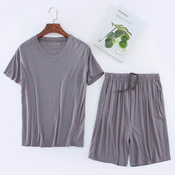 Men's Short Sleeved Shorts Set For Sports And Leisure - Image 2