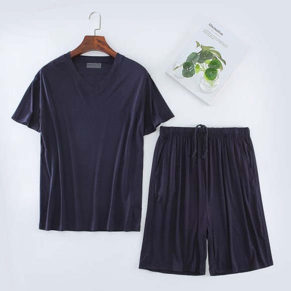 Men's Short Sleeved Shorts Set For Sports And Leisure - Image 5
