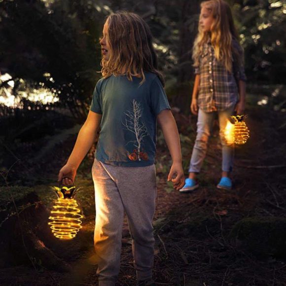 Outdoor Waterproof Garden Pineapple Solar Lights Path Lights Hanging Fairy Lights Solar Led Warm Fairy String Decor - Image 9