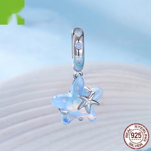 S925 Silver Fantasy Starfish Pendant Diy Bracelet Beads - Image 4