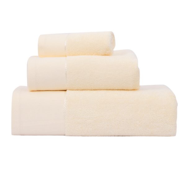 Cotton Towel Bath Towel Three Piece Water Absorbing Gift Towel Bath Towel Set - Image 5